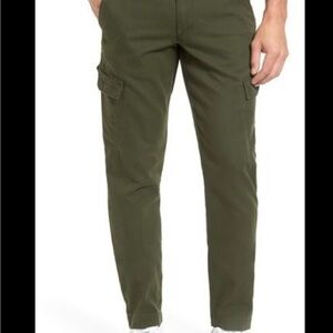Lacoste Men's Olive Green Kevlar Cargo Pants